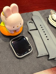 有保養 Apple Watch Series 8 41mm (銀色) + 配件