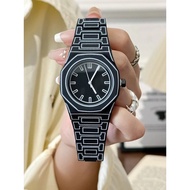 Jam Tangan Analog Quartz Bergaya untuk Pasangan Lelaki dan Wanita, Jam Tangan Berbahan Plastik untuk
