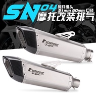 Factory Direct Sales Motorcycle Exhaust Pipe Modified nk250 Exhaust z900 Bennelli 502c Scorpio sn04 