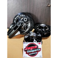 YASAKI &amp; DTD LIGHTEN HUB SET FOR WAVE 125I &amp; WAVE 125S (FREE SHOP STICKER)