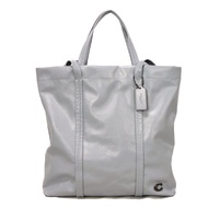 COACH鏤空托特包 33 當前型號 C Logo 兩用肩包 C 標誌鎮紙 皮革藍灰色托特包 CO840