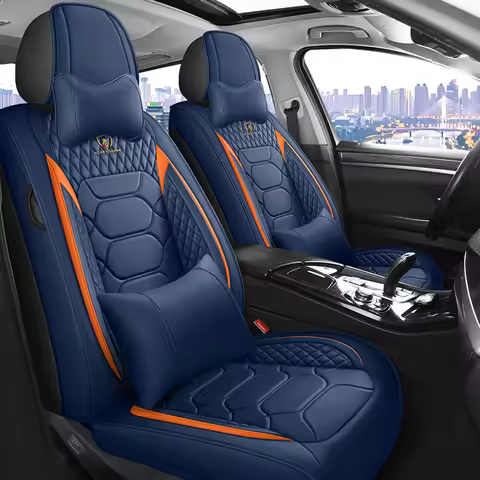 Universal Leather Full Set Car Seat Covers For hyundai creta audi a3 8y qashqai j12 hyundai i10 Auto