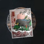 【小龍包 一 水乳交龍】年畫明信片
