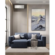 Aesthetic Wall Painting for Living Room with Minimalist Fiber Frame - Future Art Painting