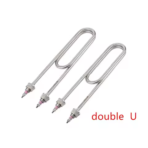 3KW/4KW/6KW/8KW Stainless Steel Double U-type Heating Tube for Steamed Rice Machine M16X25 Flange Tu