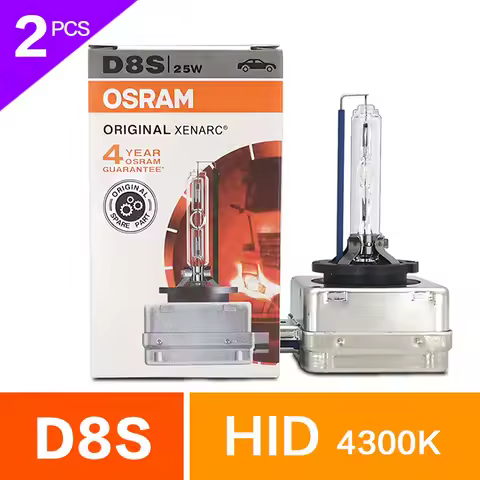 OSRAM Original XENARC Xenon Lamps D8S 2Pcs Car HID Headlight Bulbs 66548 12V 25W PK32d-1 4300K White