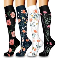Compression Socks Women Knee High for Pregnancy Edema Marathon Running Sports Socks Nurse Socks