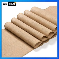 Jute Linen Vintage Natural Table Runner Burlap Hessian Home Party Decoration Photo Background Cloth