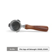 Không Đáy Portafilter 51MM Cho Máy Pha EC680 EC685 EC310 Với 2 Cốc Giỏ Lọc Máy Pha Cà Phê Espresso P