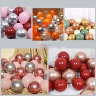 12-inch Latex Balloon Package 30-piece Matte Chrome Balloon Combination