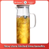 Orisso Heat Resistant Kettle Jug Glass Water Jar Hot and Cold Juice Coffee Tea 1500ml