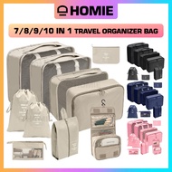 6/7/8/9/10 In 1 Set Travel Organizer Bag Luggage Packing Cubes Travel Toiletries Bag Clothes Storage