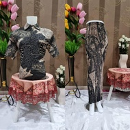 Batik Couple Baju Batik Couple Batik Set Skirt Set Batik Short Sleeve- By Click Fashion