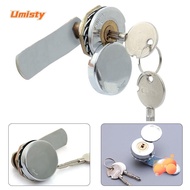 UMISTY Mechanical Door Lock, With Key Zinc Alloy Door Mailbox Lock,  DIY Mechanical Hardware Cam Lock Cupboard