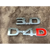 3.0 D4D TOYOTA FORTUNER VIGO Number LOGO Letters Side Cheeks Pickup Truck