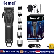 Kemei Hair Clipper Men Professional Cordless Corded Barber Trimmer Hair Cutting Machine Grooming Rec