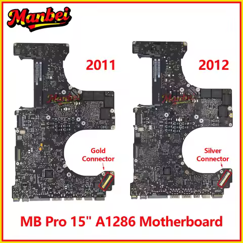 Tested Laptop A1286 Motherboard For MacBook Pro 15" A1286 Logic Board CPU i7 2011 2012 Years