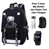 Kakashi Hatake Anime Backpack - Stylish Ninja Anime Backpack - Trendy Anime School Bag - Popular Ani
