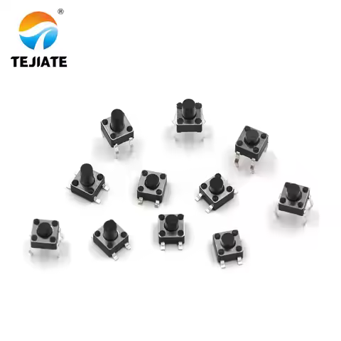 50PCS Touch Key Switch Push Button Switch Vertical/Patch 4 Feet 4.5mm*4.5mm*3.8/4.3/4.5/5/6/7mm Dire