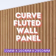 Curve Fluted Wood Panel 15MM (H) x 160MM (W) x 2950MM (L) / WPC Panel Fluted Wall Panel Fluted panel