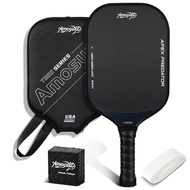 Amoswiz,Pickleball Paddles,T800 Carbon Fiber Paddle with 14MM EPP Foam Core,9Ultimate Spin & Consist
