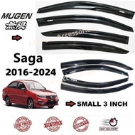 Proton Saga 2016-2025 Mugen Door Visor Normal Small Door Visor Air Press(4 PCS)