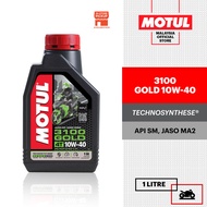 MOTUL 3100 Gold 4T 10W40 Technosynthese Motorcycle Engine Oil (1L)