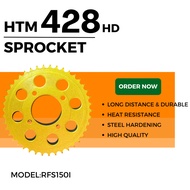 HTM 428HD RFS150 BENELLI TXR150 428 SPROCKET HTM 428 REAR SPROCKET GOLD YB3L YTZ5S NGK RKM RK