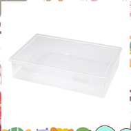 Plastic File Organizer Transparent Square Storage Box A4 Storage Box File Storage Box