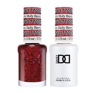 DND GEL Polish Set - 1 Each of Red Gel Polish and Red Nail Polish - 0.5 Oz