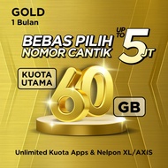Kartu Perdana XL PRIORITAS Gold Unlimited FUP 60GB/bln