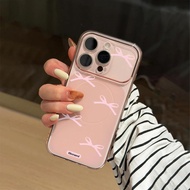 Pink Bowknot Cartoon for iPhone17ProMax 16 Personality 15 Simple 14 Colors 13