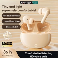 JQVITEK EP97C Bluetooth 5.3 Earbuds ENC Noise Cancelling 5H Battery 13mm Driver with Mic for Music C