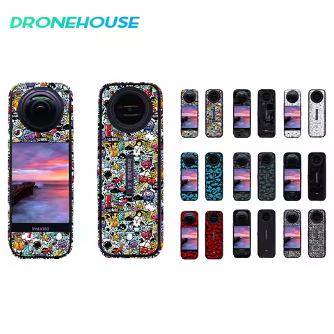 PVC Sticker For Insta360 X4 Body Frame Protective Film Anti-scratch Decals Decoration Sports Camera 