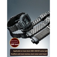 GBD-200 Stainless Steel Watch Strap for Casio G-SHOCK GD-200-1 A Black & GBD-200RD-4, Metal Bracelet