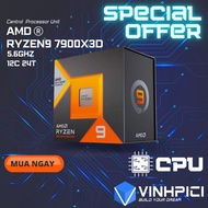 Amd Ryzen 9 7900X3D CPU (4.4GHz Boost 5.6GHz / 12 cores 24 threads / 140MB / AM5) [NEW]