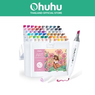FOLIO ART : ปากกามาร์คเกอร์ Ohuhu Dual-Tips Alcohol Art Markers 60 Colors Illustrations(Kaala B Seri
