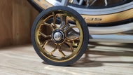 Aceoffix Chrome Gold  Chrome Silver EZY Wheel for Brompton 3sixty Pikes Aceofix 