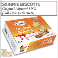 SKINNIE Biscotti: Original Almond 135G - Gift Box (9G x 15Sachet)
