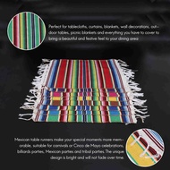 Mexican Table Place MatsMexican Assorted Placemats Mexican Wedding Decorations Fringe Blanket Table