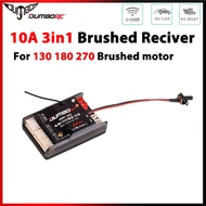 DUMBORC 3in1 Reciver 10A 2.4GH Brushed ESC 5V/2A 2S LiPo BEC With Gyro Light Controller For RC Vehic