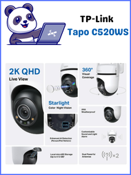 TP-Link Tapo C520WS Outdoor Wi-Fi Camera - 4MP Starlight Color Night Vision Weatherproof Dual Wi-Fi