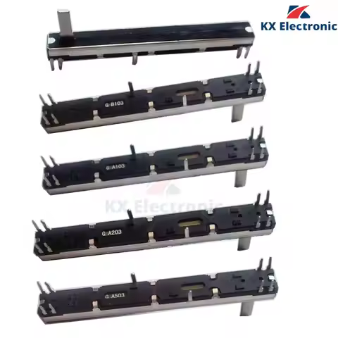 5pcs 75mm Straight Slide Potentiometer 8Pins A103 B103 A203 A503 Double Fader A10K Soundcraft EFX8 F