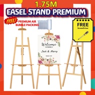 🔥Upgrade 175CM Pine Wood Stand Wood Easel Art Sketch Drawing Stand Wedding shelves
