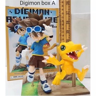Action figure digimon tahiya and agumon box