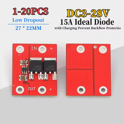 1-20Pcs 15A Ideal Diode Low Dropout Diode Solar DC3-28V Anti-reverse Irrigation and Charging Prevent