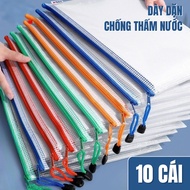 A4/A3 PVC Mesh Zipper Bag - Multifunctional Office Document Bag, Protects Files From Dirt