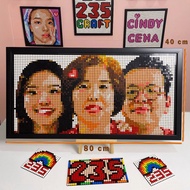 235CRAFT Frame Custom GROUP Frame/ Bricks Build by Number Mosaic art DIY