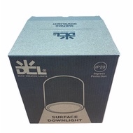 6" Surface Mounted Light Casing Ceiling (Tin Milo) - Round Black + Osram E27 10w/Daylight LED bulb