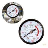 stay Dial-Type Air Pressure Gauge Round Air Compressor Gauge Range 0-180psi 0-12 Bar